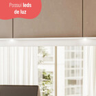 Penteadeira Camarim Versa Home Com Luz E Espelho Branco - Tel