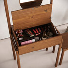 Penteadeira Camarim Vintage Maquiagem Escrivaninha Castanho L