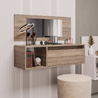 Penteadeira Camarin Suspenso Espelho 1g Nicho Quarto Mayumi 9