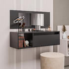 Penteadeira Camarin Suspenso Espelho 1g Nicho Quarto Mayumi 9