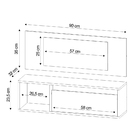 Penteadeira Camarin Suspenso Espelho 1p Nicho Quarto Mayumi 9