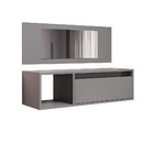 Penteadeira Camarin Suspenso Espelho 1p Nicho Quarto Mayumi 9