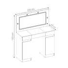 Penteadeira Carina Branco 4 Leds