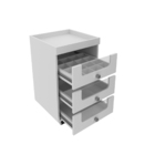 Penteadeira/carrinho De Maquiagem Com 3 Gavetas Multimóveis C