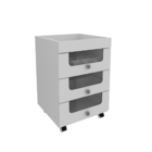 Penteadeira/carrinho De Maquiagem Com 3 Gavetas Multimóveis C