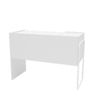 Penteadeira Columbia 2 Gavetas Com Espelho Branco – Politorno