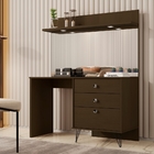 Penteadeira Com 3 Gavetas Diamantine Canela