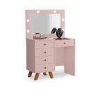 Penteadeira Com 5 Gavetas Marselha Rosê