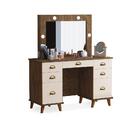 Penteadeira Com 7 Gavetas León Malbec Off White