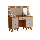 Penteadeira Com 8 Led Chaozhou Freijó Maní