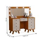 Penteadeira Com 9 Gavetas Freijó Maní Ronda