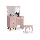Penteadeira Com Assento Pitsburgo Rose