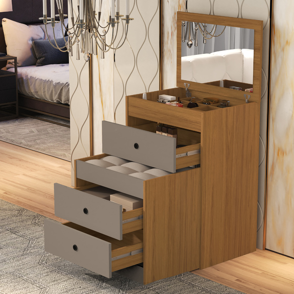 Penteadeira Com Banco Gaveteiro Multiuso Funcional Maquiagem