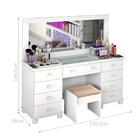 Penteadeira Com Banqueta Camarim Duquesa Branca