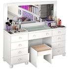 Penteadeira Com Banqueta Camarim Duquesa Branca