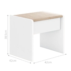 Penteadeira Com Banqueta Camarim Duquesa Branca