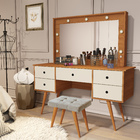 Penteadeira Com Banqueta Camarim Leds E Espelho Incluso Anaí