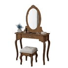 Penteadeira Com Banqueta Luis XV Naturale