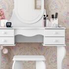 Penteadeira Com Banqueta Princesa - Branco - Patrimar Móveis