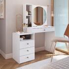 Penteadeira Com Espelho 04 Gavetas Proddy