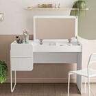 Penteadeira Com Espelho 115cm 2 Gavetas Columbia Branco - Pol