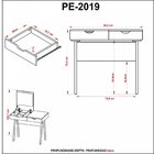 Penteadeira Com Espelho 1 Gaveta Espresso Móveis Preto