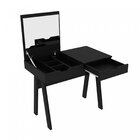 Penteadeira Com Espelho 1 Gaveta Espresso Móveis Preto