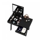 Penteadeira Com Espelho 1 Gaveta Espresso Móveis Preto