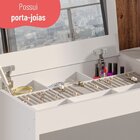 Penteadeira Com Espelho 2 Gavetas Versa Home Branco