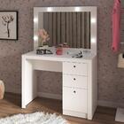 Penteadeira Com Espelho 3 Gavetas Multimóveis Cr35023 Branca