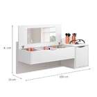 Penteadeira Com Espelho Anne Branca