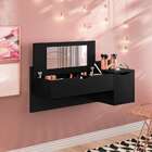 Penteadeira Com Espelho Anne Preta