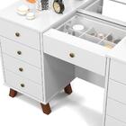 Penteadeira Com Espelho Camarim Branca Eloá Patrimar