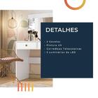 Penteadeira Com Espelho Camarim Led 2 Gavetas Ideal Moval Bra