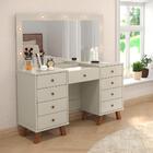 Penteadeira Com Espelho Camarim Off White Eloá Patrimar