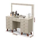 Penteadeira Com Espelho Camarim Off White Eloá Patrimar