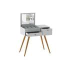 Penteadeira Com Espelho Cristal Branca