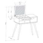 Penteadeira Com Espelho Cristal Off White