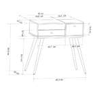 Penteadeira Com Espelho Cristal Off White