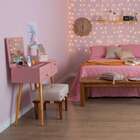 Penteadeira Com Espelho Cristal Rosé