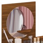 Penteadeira Com Espelho Crystal Freijó E Off White