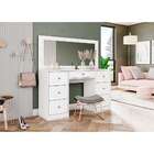 Penteadeira Com Espelho E Led Camarim Primor 7 Gv Branca