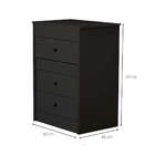 Penteadeira Com Espelho E Puff Olivia 3 Gv Preta