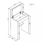 Penteadeira Com Espelho Embutido Mimo  Branco