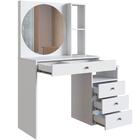 Penteadeira Com Espelho Fiorela 4 Gv Branca