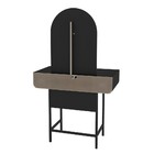 Penteadeira Com Espelho Holanda 2 Gavetas Preto - Politorno