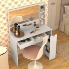 Penteadeira Com Espelho Ibiara Branca