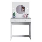 Penteadeira Com Espelho Led 2 Gavetas Melissa Branco