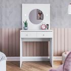 Penteadeira Com Espelho Led 2 Gavetas Melissa Branco