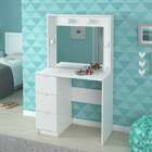 Penteadeira Com Espelho Lis Branca